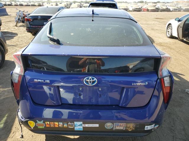 JTDKBRFU8J3067799 - 2018 TOYOTA PRIUS BLUE photo 6