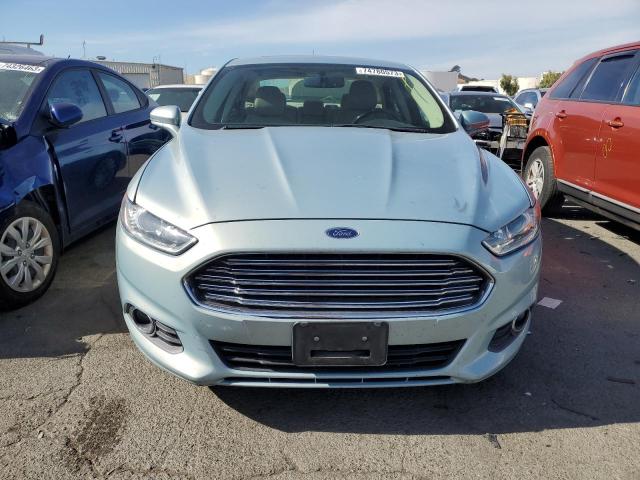 3FA6P0LU9ER203941 - 2014 FORD FUSION SE HYBRID BLUE photo 5