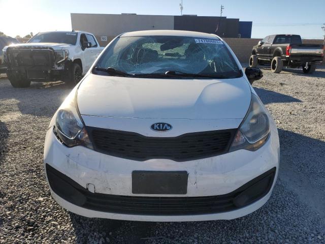 KNADM4A34E6420268 - 2014 KIA RIO LX WHITE photo 5