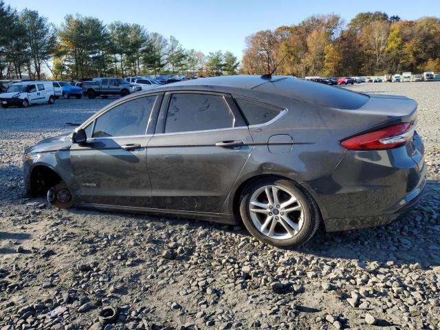 3FA6P0LU9JR244404 - 2018 FORD FUSION SE HYBRID GRAY photo 2