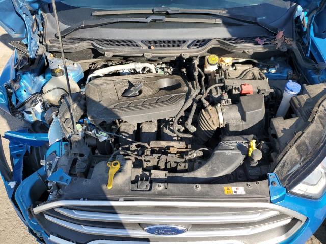 MAJ6P1UL5JC189282 - 2018 FORD ECOSPORT SE BLUE photo 11