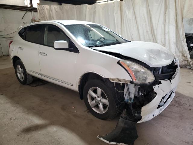 JN8AS5MV0DW109132 - 2013 NISSAN ROGUE S WHITE photo 4