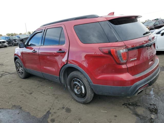 1FM5K8GT5GGB98957 - 2016 FORD EXPLORER SPORT RED photo 2