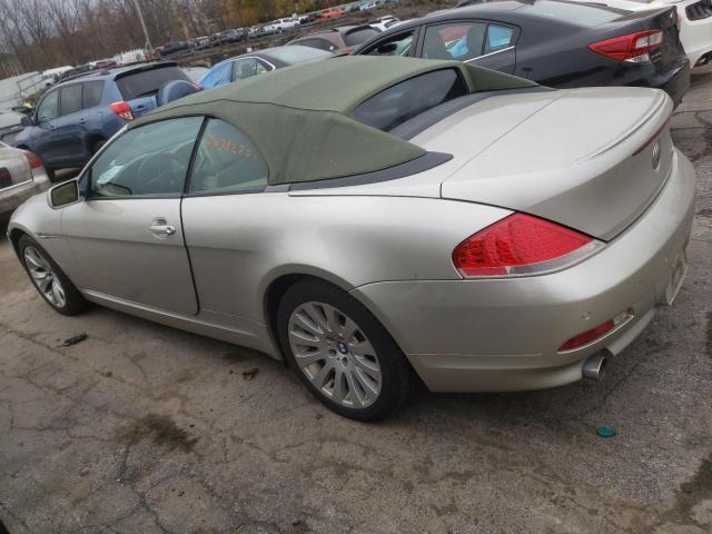 WBAEK73495B324239 - 2005 BMW 645 CI AUTOMATIC BEIGE photo 2