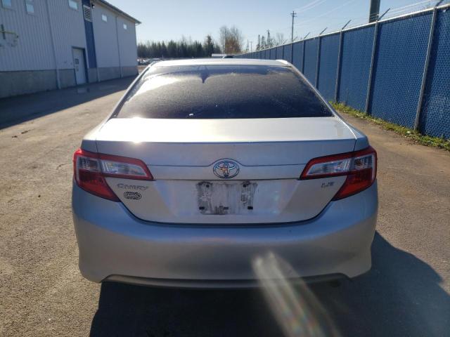 4T1BF1FK7CU557034 - 2012 TOYOTA CAMRY BASE SILVER photo 6