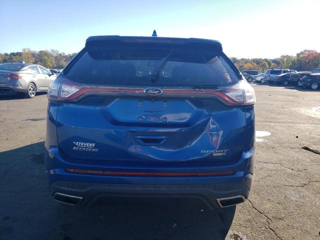 2FMPK4AP5JBB22277 - 2018 FORD EDGE SPORT BLUE photo 6