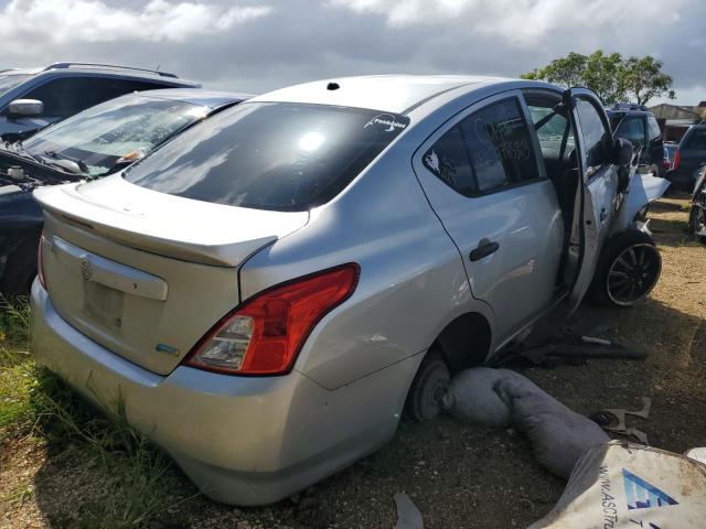 3N1CN7AP7FL859703 - 2015 NISSAN VERSA S SILVER photo 3