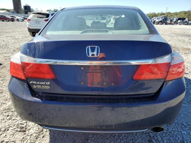 1HGCR2F3XDA082840 - 2013 HONDA ACCORD LX BLUE photo 6