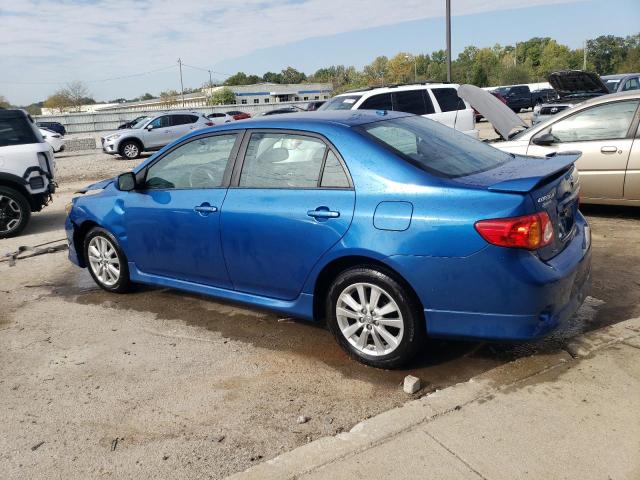 1NXBU4EE0AZ244181 - 2010 TOYOTA COROLLA BASE BLUE photo 2