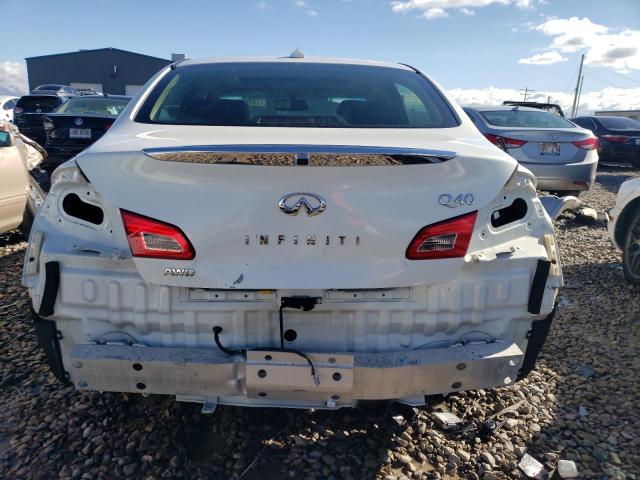 JN1CV6AR8FM650326 - 2015 INFINITI Q40 WHITE photo 6