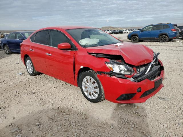 3N1AB7AP2HL675952 - 2017 NISSAN SENTRA S RED photo 4