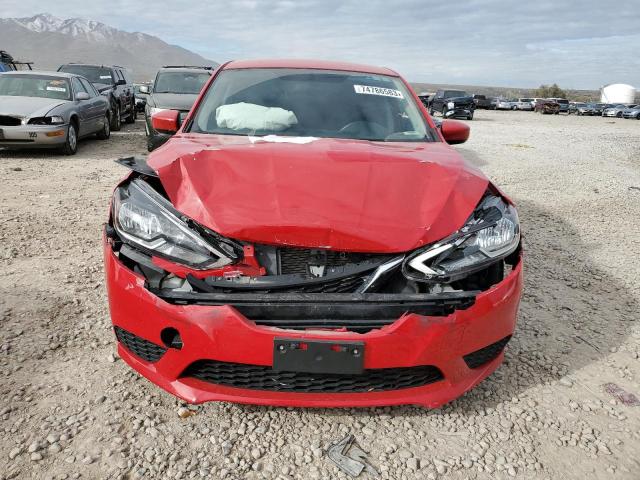 3N1AB7AP2HL675952 - 2017 NISSAN SENTRA S RED photo 5