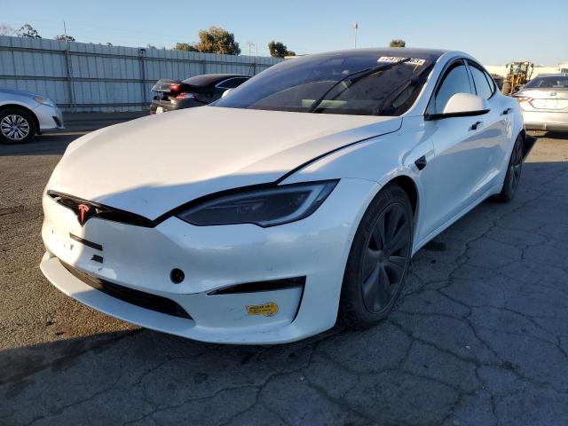 5YJSA1E55NF483350 - 2022 TESLA MODEL S Սպիտակ լուսանկար 1