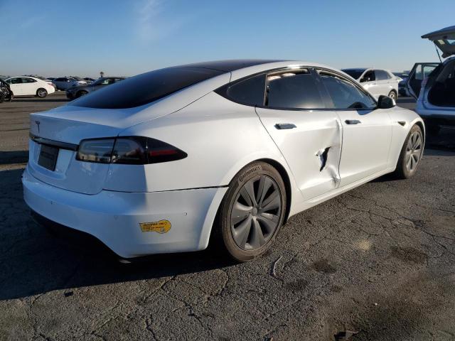 5YJSA1E55NF483350 - 2022 TESLA MODEL S Սպիտակ լուսանկար 3
