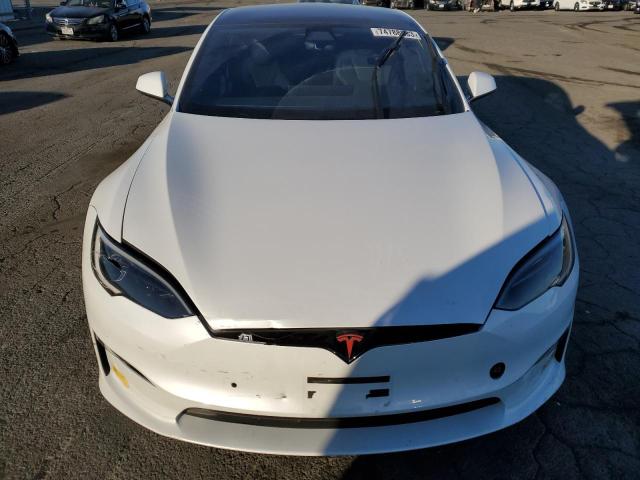 5YJSA1E55NF483350 - 2022 TESLA MODEL S Սպիտակ լուսանկար 5