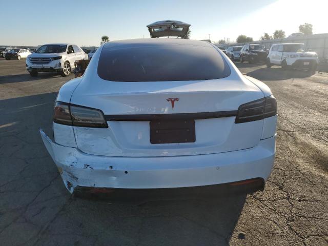 5YJSA1E55NF483350 - 2022 TESLA MODEL S Սպիտակ լուսանկար 6