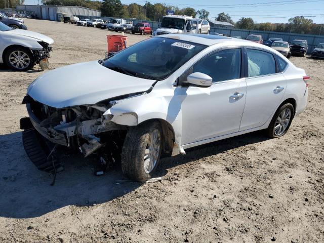 3N1AB7AP1FY341833 - 2015 NISSAN SENTRA S WHITE photo 1