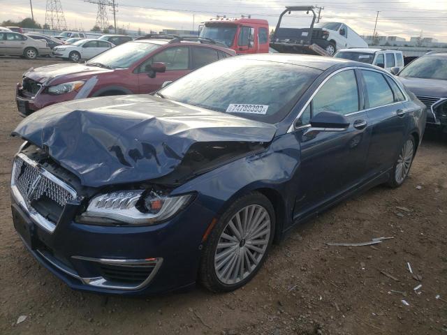 3LN6L5FC3HR618954 - 2017 LINCOLN MKZ RESERVE BLUE photo 1