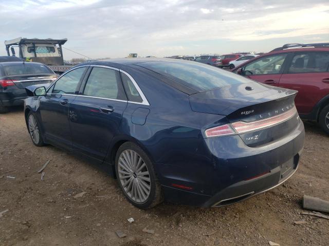 3LN6L5FC3HR618954 - 2017 LINCOLN MKZ RESERVE ლურჯი ფოტო 2