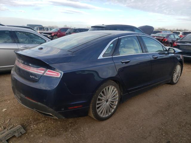 3LN6L5FC3HR618954 - 2017 LINCOLN MKZ RESERVE BLUE photo 3