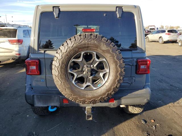 1C4JJXR61NW161138 - 2022 JEEP WRANGLER RUBICON 4XE GRAY photo 6