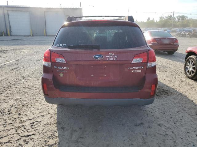 4S4BRBGC0B3402138 - 2011 SUBARU OUTBACK 2.5I PREMIUM RED photo 6