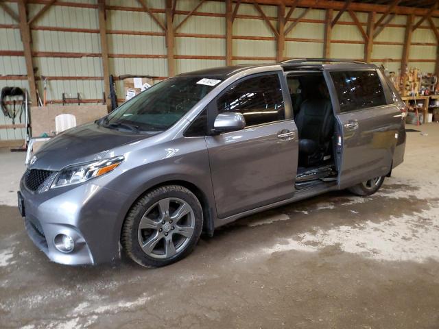 5TDXZ3DC4HS871275 - 2017 TOYOTA SIENNA SE GRAY photo 1