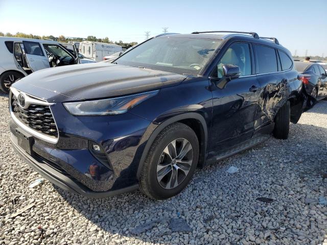 5TDGZRBH5MS548168 - 2021 TOYOTA HIGHLANDER XLE BLUE photo 1