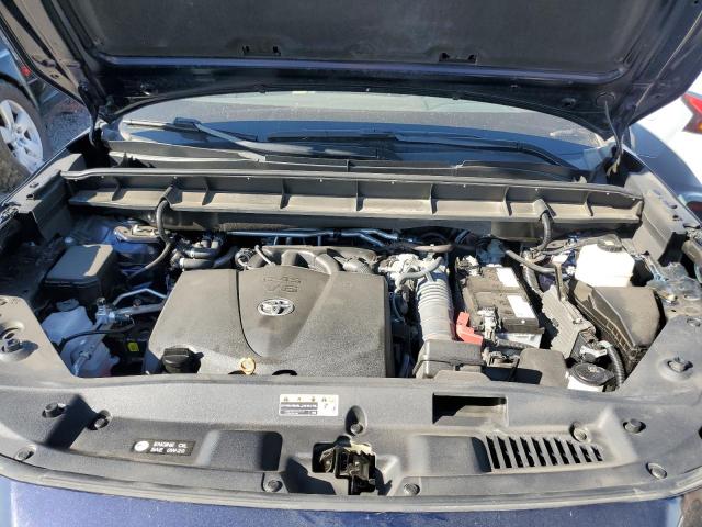 5TDGZRBH5MS548168 - 2021 TOYOTA HIGHLANDER XLE BLUE photo 12