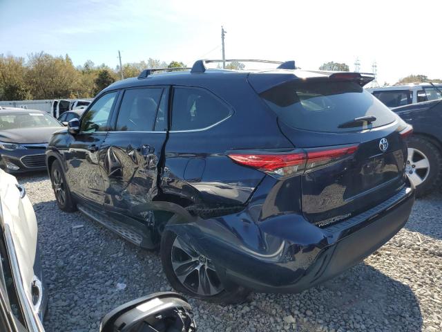 5TDGZRBH5MS548168 - 2021 TOYOTA HIGHLANDER XLE BLUE photo 2