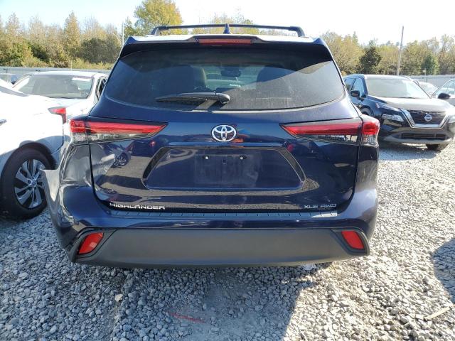 5TDGZRBH5MS548168 - 2021 TOYOTA HIGHLANDER XLE BLUE photo 6