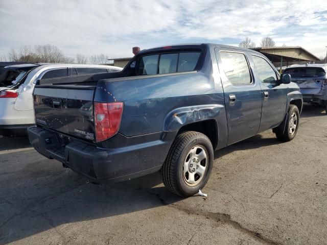 5FPYK1F24AB006339 - 2010 HONDA RIDGELINE RT BLUE photo 3