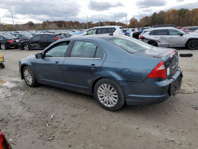 3FADP0L35CR189631 - 2012 FORD FUSION HYBRID BLUE photo 2