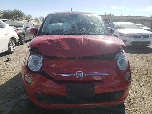 3C3CFFARXFT545280 - 2015 FIAT 500 POP RED photo 5