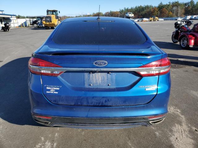 3FA6P0D93JR247616 - 2018 FORD FUSION TITANIUM/PLATINUM BLUE photo 6