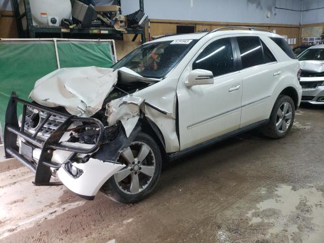 4JGBB8GB8BA712435 - 2011 MERCEDES-BENZ ML 350 4MATIC WHITE photo 1