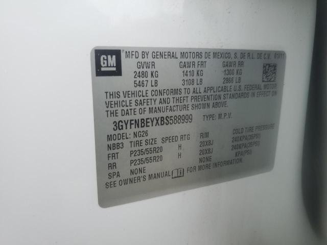 3GYFNBEYXBS588999 - 2011 CADILLAC SRX PERFORMANCE COLLECTION Blanc photo 13