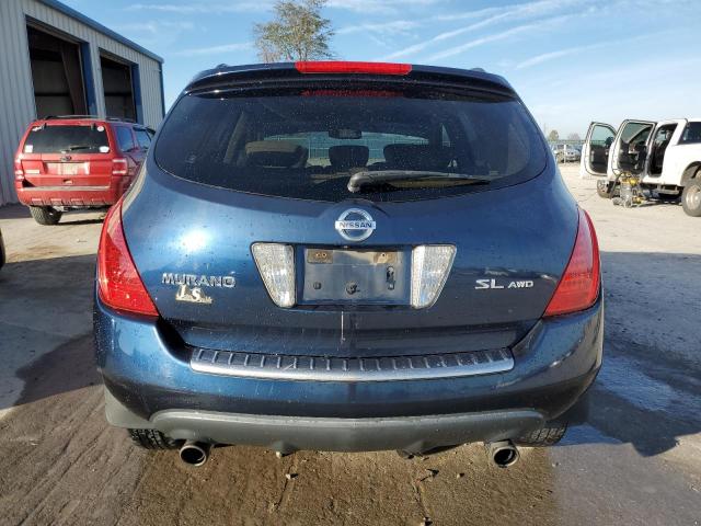 JN8AZ08W47W648519 - 2007 NISSAN MURANO SL BLUE photo 6