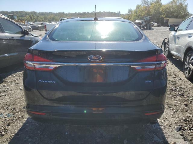 3FA6P0H77JR279185 - 2018 FORD FUSION SE BLACK photo 6