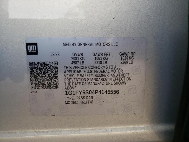 1G1FY6S04P4145556 - 2023 CHEVROLET BOLT EUV LT SILVER photo 14