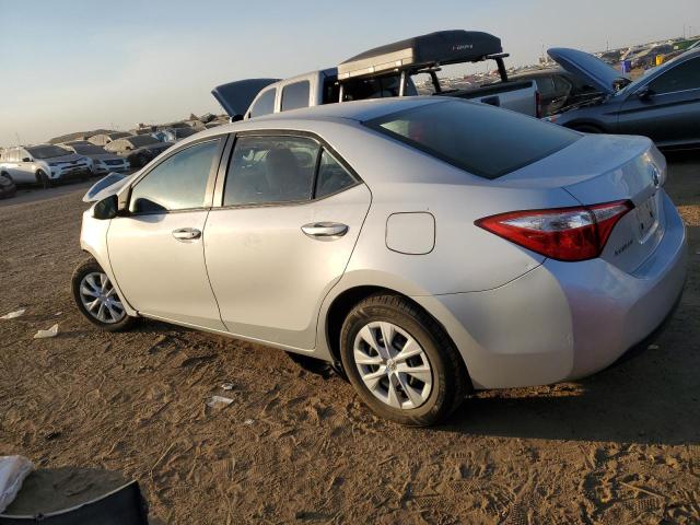 2T1BURHEXEC182854 - 2014 TOYOTA COROLLA L SILVER photo 2