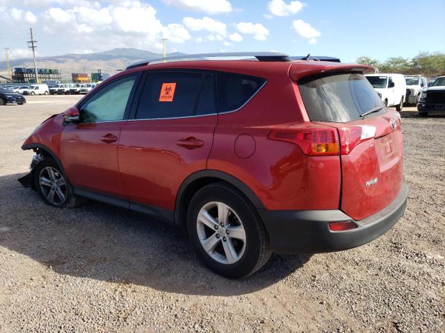 JTMWFREV8D5007031 - 2013 TOYOTA RAV4 XLE RED photo 2