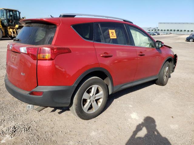 JTMWFREV8D5007031 - 2013 TOYOTA RAV4 XLE RED photo 3