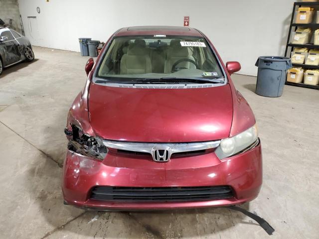 1HGFA16826L138013 - 2006 HONDA CIVIC EX MAROON photo 5