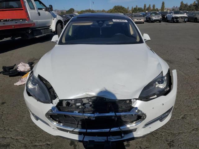 5YJSA1H10EFP49897 - 2014 TESLA MODEL S WHITE photo 5