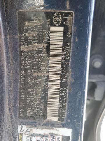 2T1KR32E76C575512 - 2006 TOYOTA COROLLA MA XR BLUE photo 12