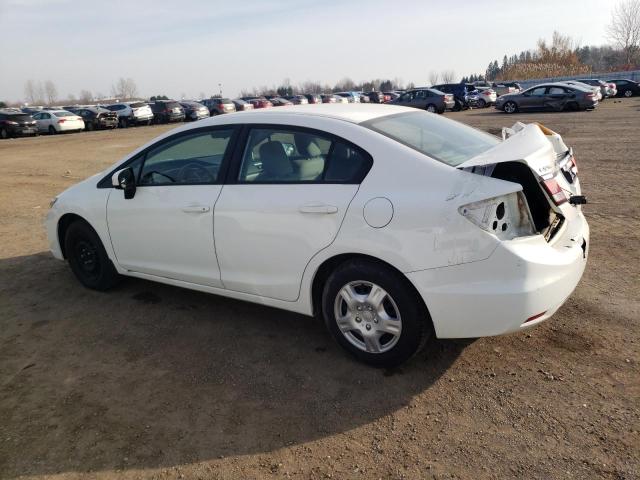 2HGFB2F47EH020261 - 2014 HONDA CIVIC LX WHITE photo 2