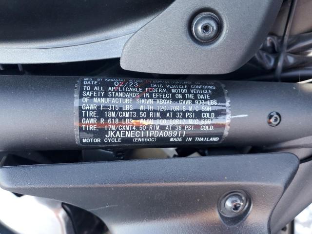 JKAENEC11PDA08911 - 2023 KAWASAKI EN650 C შავი ფოტო 9