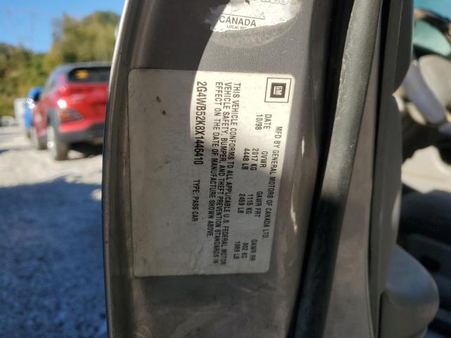 2G4WB52K8X1446410 - 1999 BUICK REGAL LS 银色 照片 12