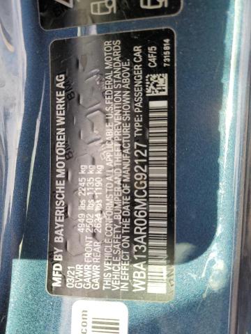 WBA13AR06MCG92127 - 2021 BMW M440XI BLUE photo 13